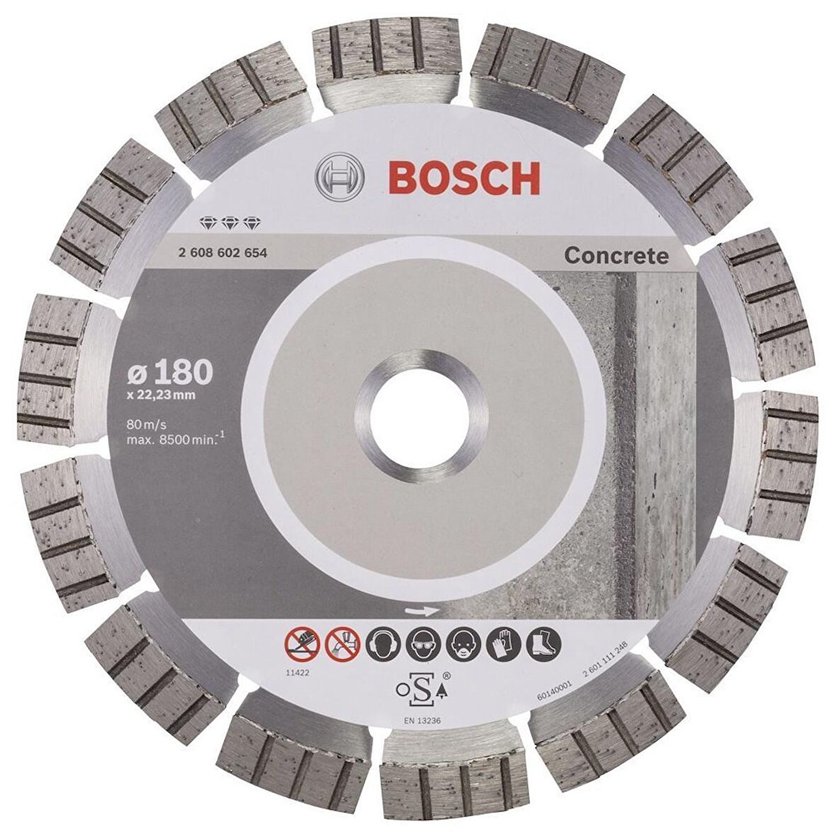 Bosch Best 180 mm Temiz ve Hızlı Beton Kesme Diski 2608602654